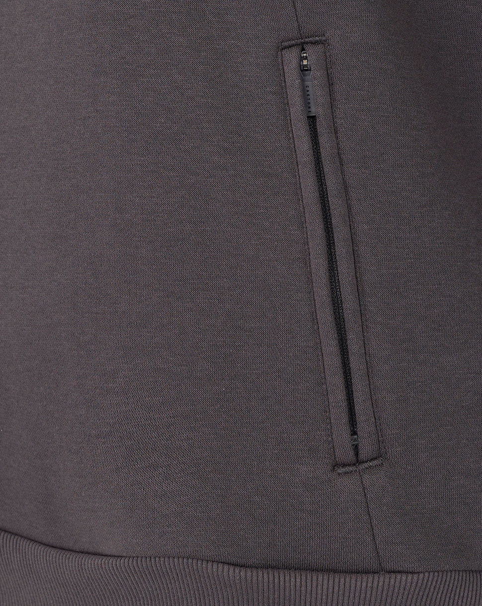 Men’s Adapt Long Sleeve Cotton Fleece Hoodie - Gunmetal - Gunmetal