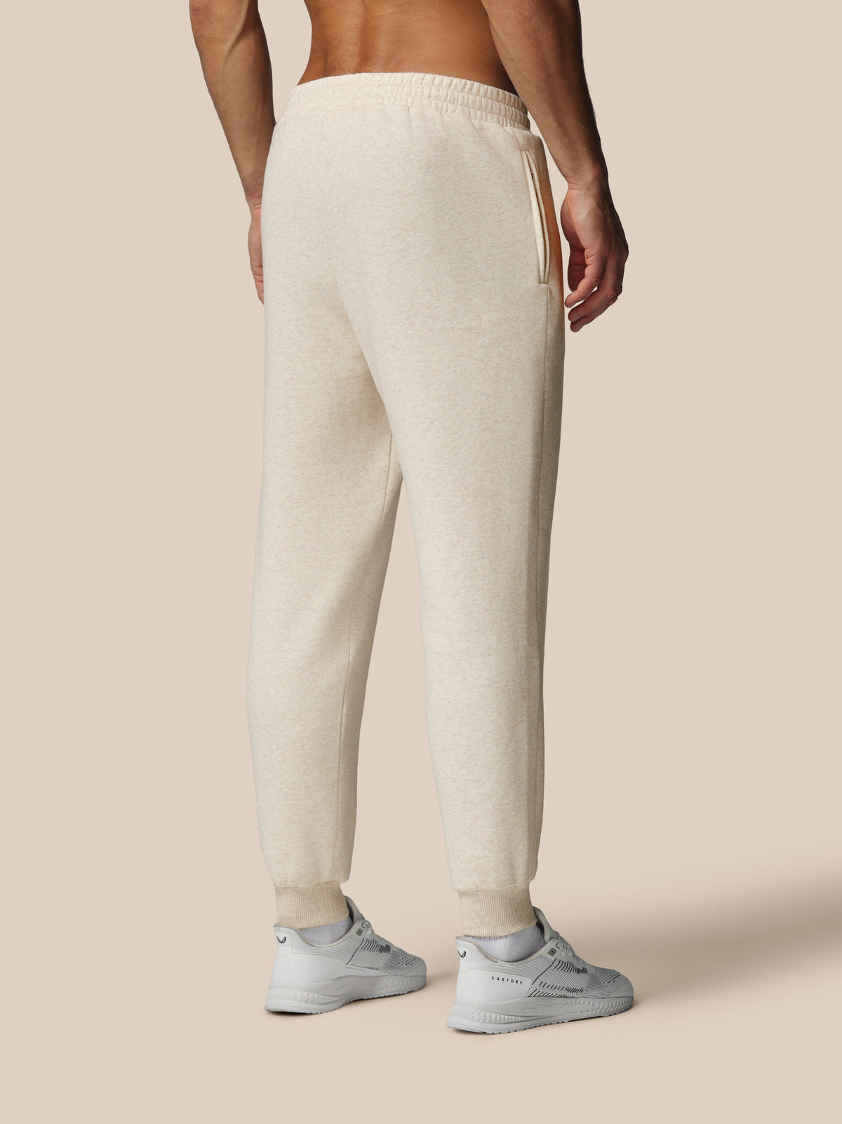 Herren Adapt Cotton Fleece Jogginghose – Creme - Cream