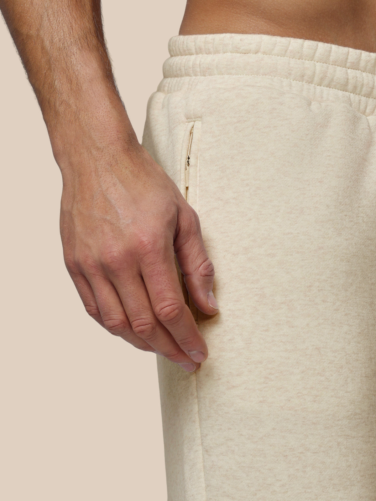 Herren Adapt Cotton Fleece Jogginghose – Creme - Cream