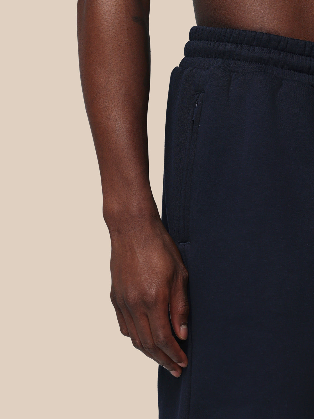 Men’s Adapt Cotton Fleece Shorts - Navy - Navy