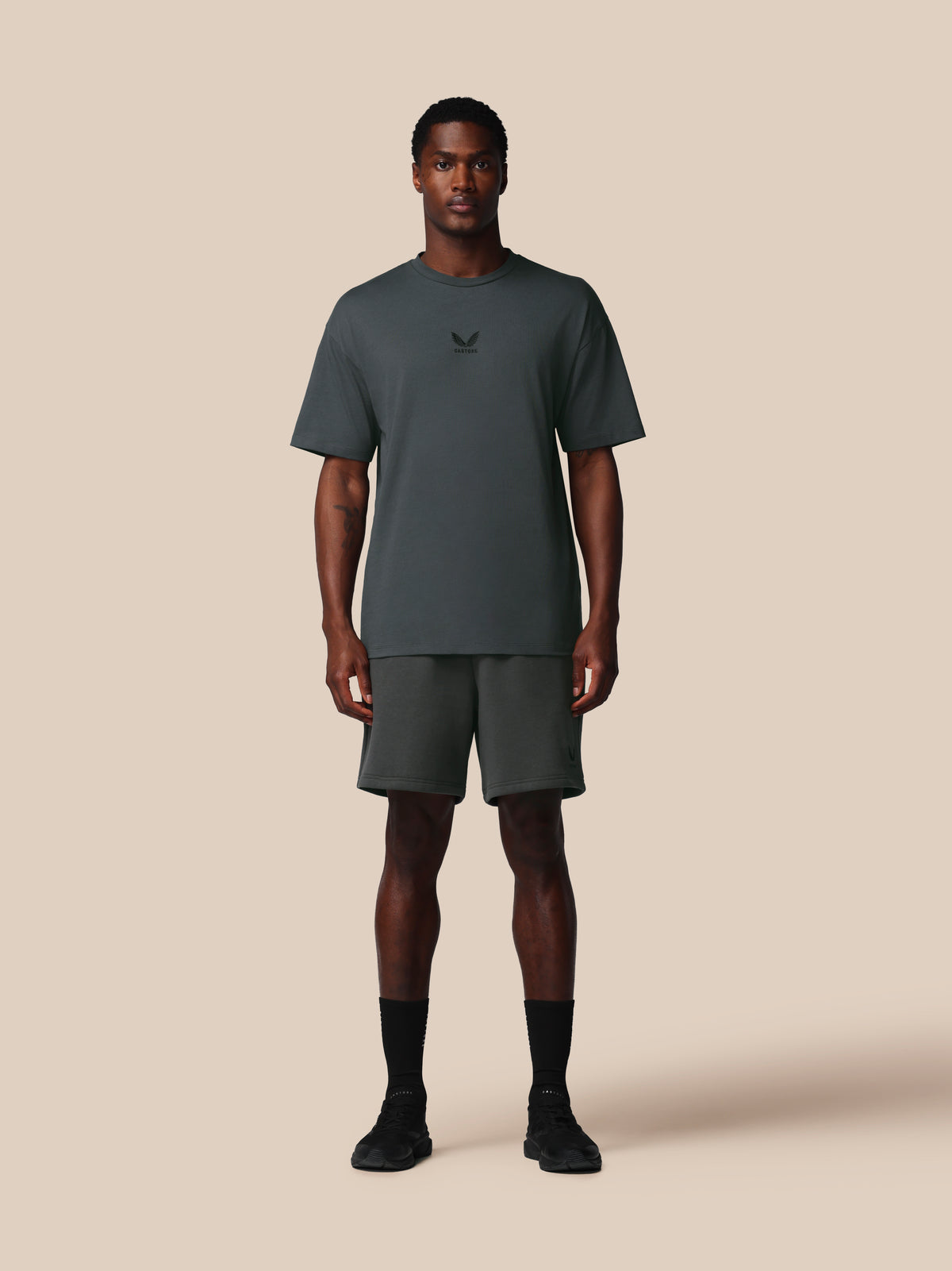 Herren Adapt Cotton Fleece Shorts – Gunmetal - Gunmetal
