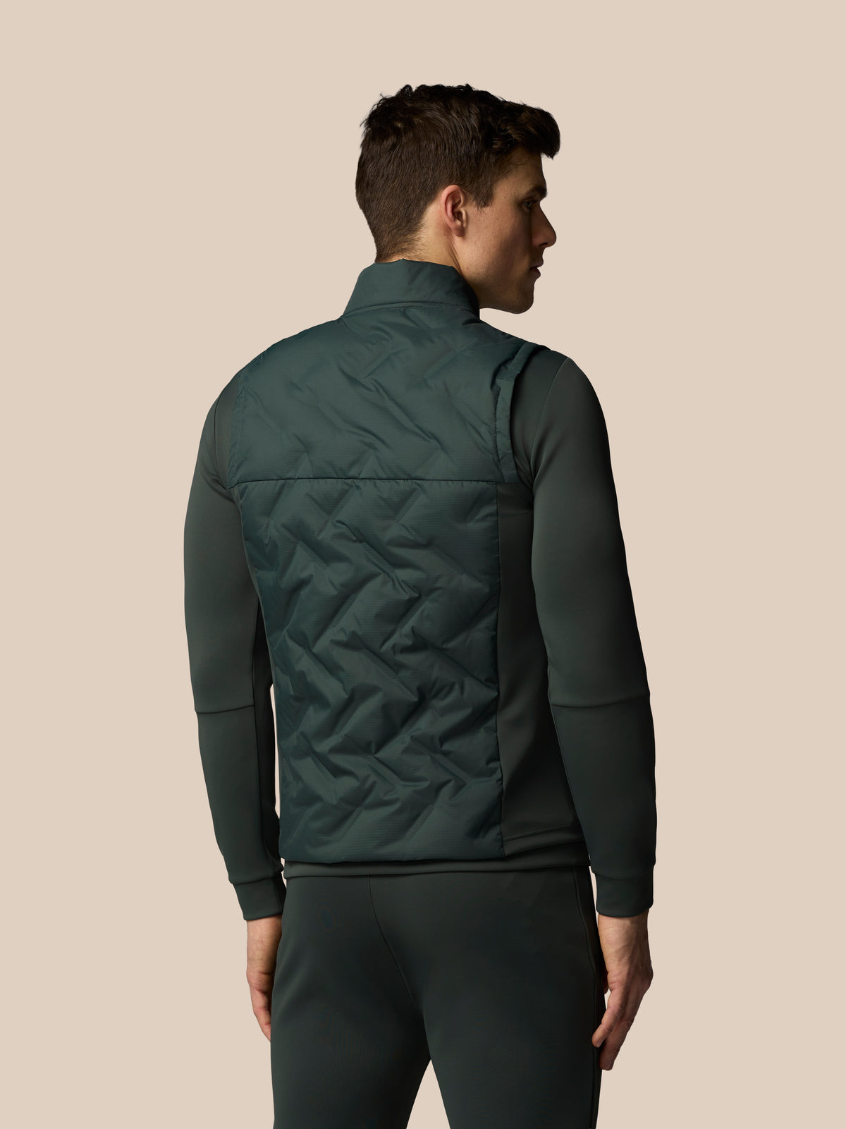 Men’s Flex Hybrid Gilet - Dark Green - Dark Green