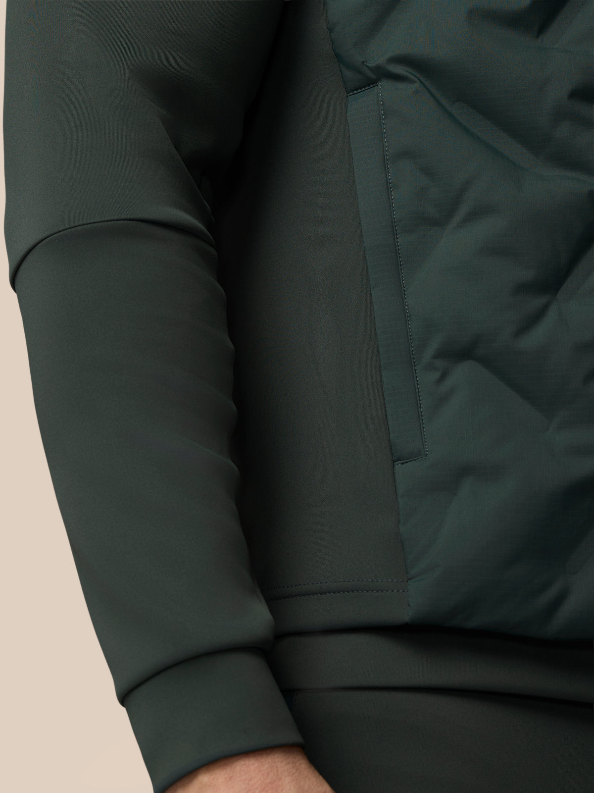 Men’s Flex Hybrid Gilet - Dark Green - Dark Green