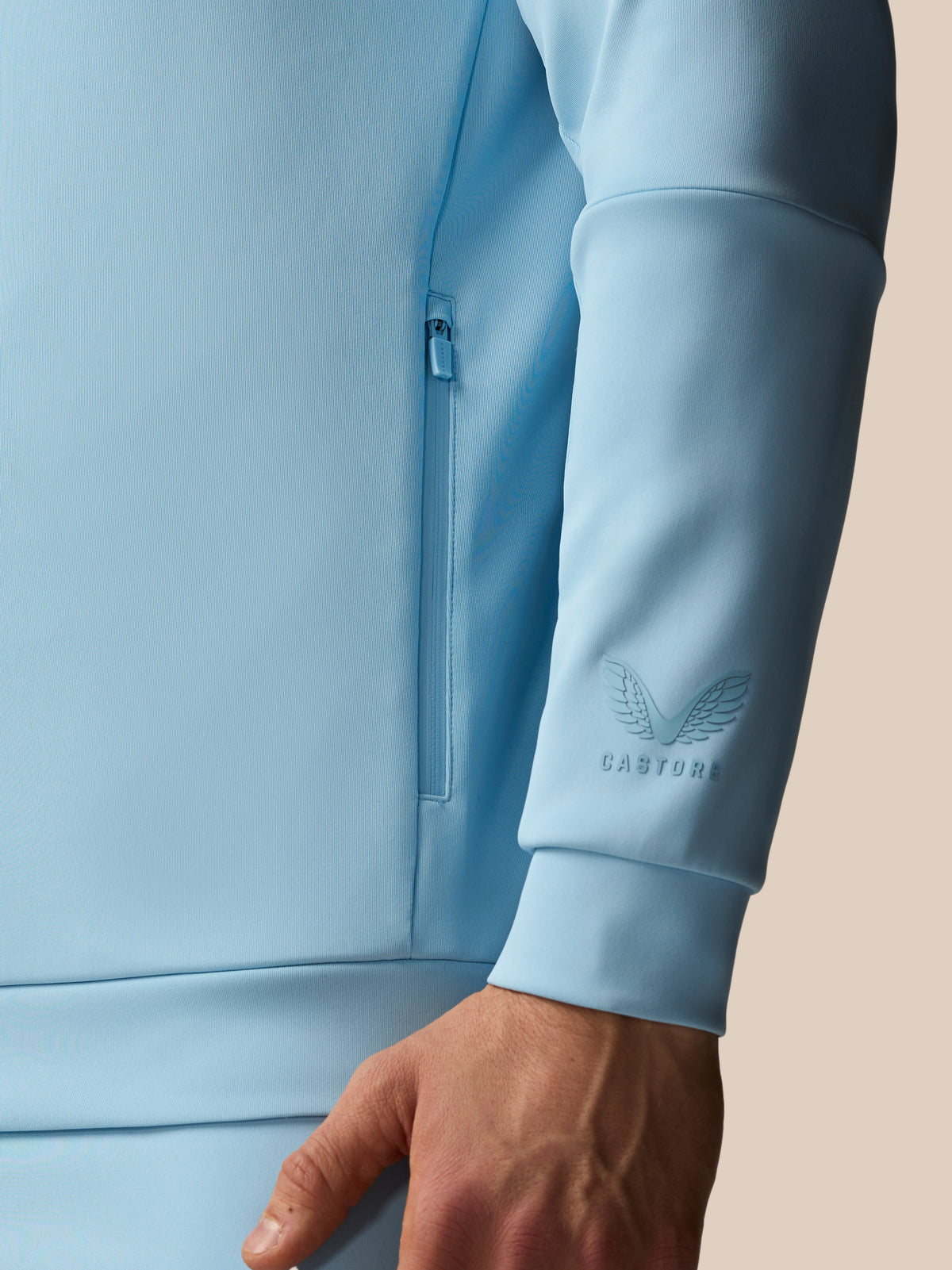 Herren Flex Langarm Hoodie – Blau - Blue