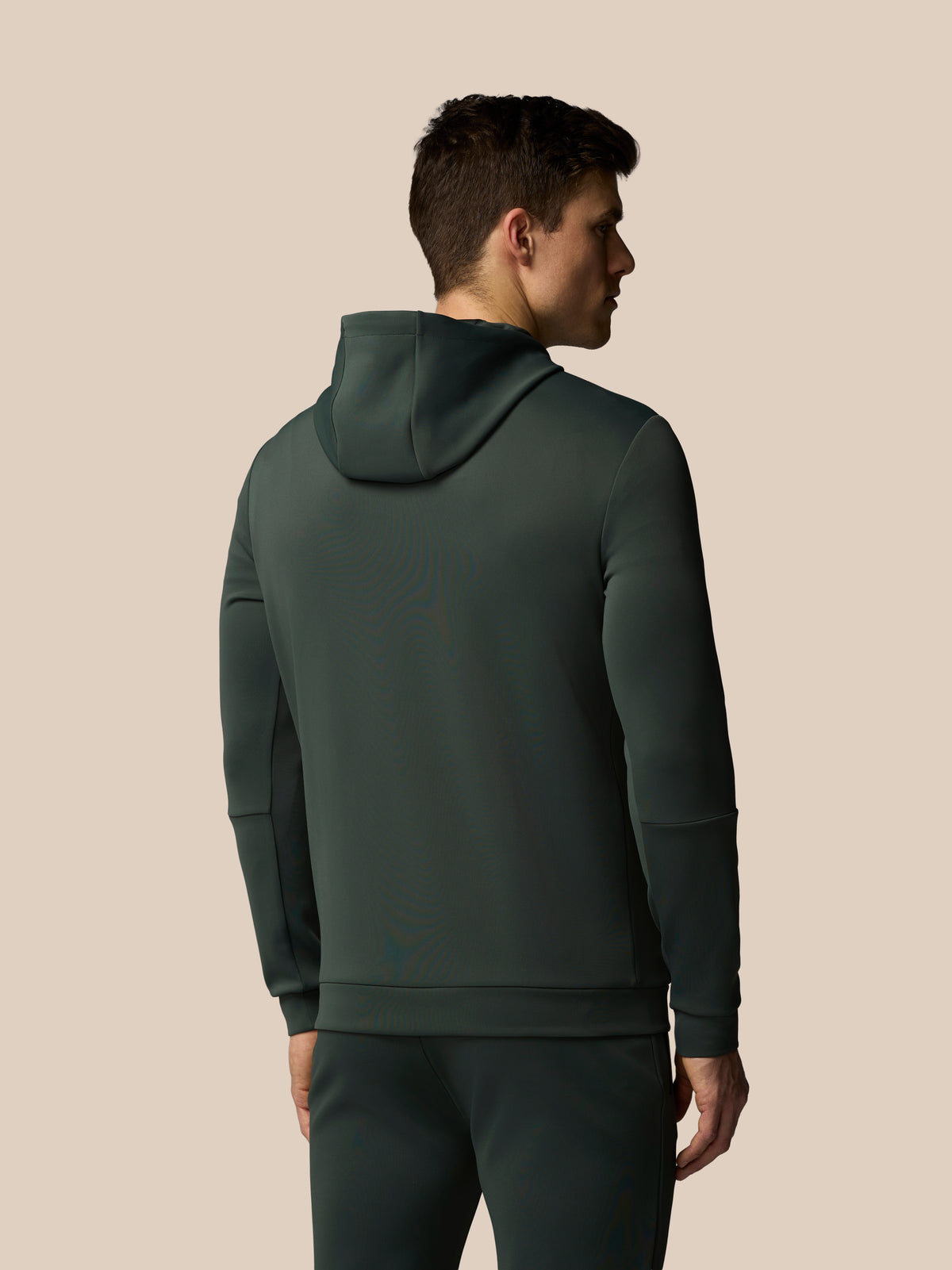 Men’s Flex Long Sleeve Hoodie - Dark Green - Dark Green