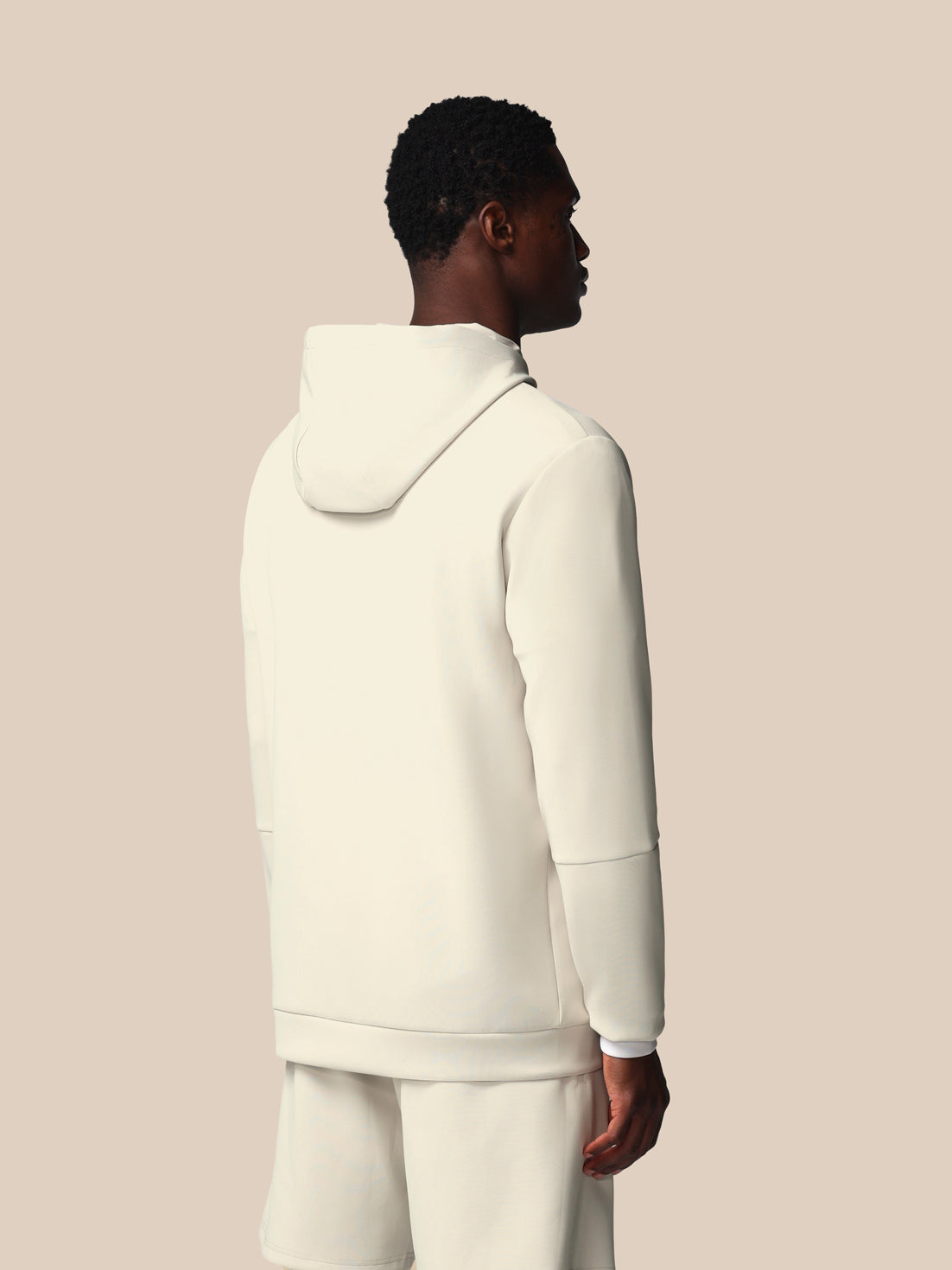 Men’s Flex Long Sleeve Hoodie - Cream - Cream