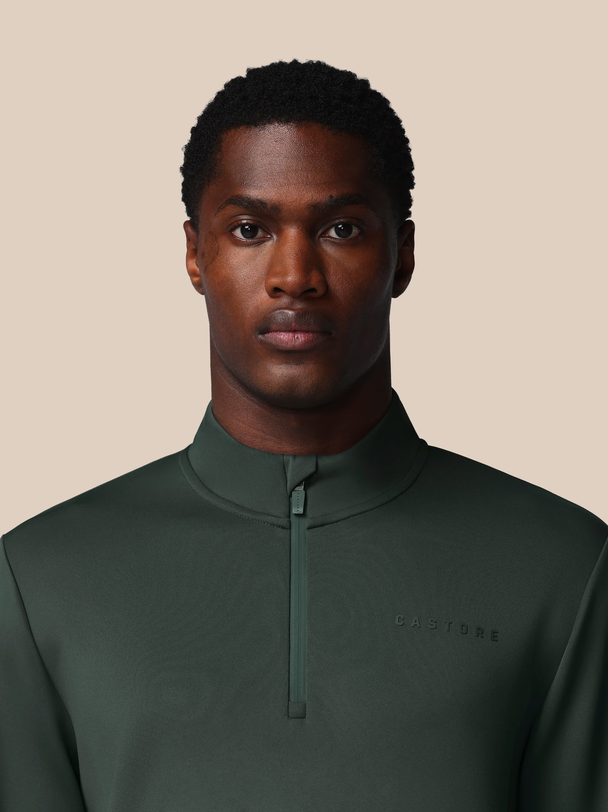 Men’s Flex Long Sleeve Quarter Zip Sweatshirt - Dark Green - Dark Green