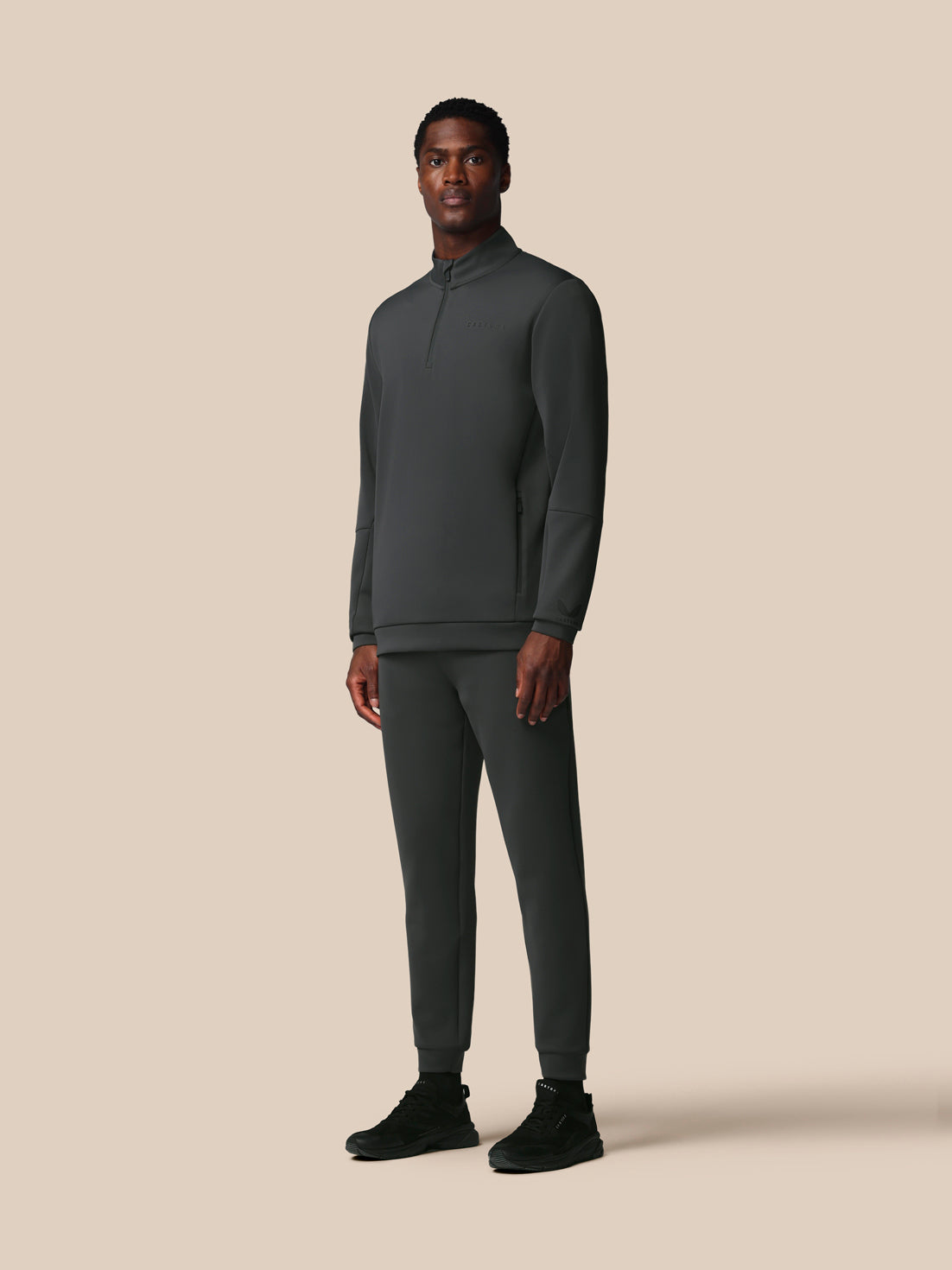 Men’s Flex Long Sleeve Quarter Zip Sweatshirt - Gunmetal - Gunmetal