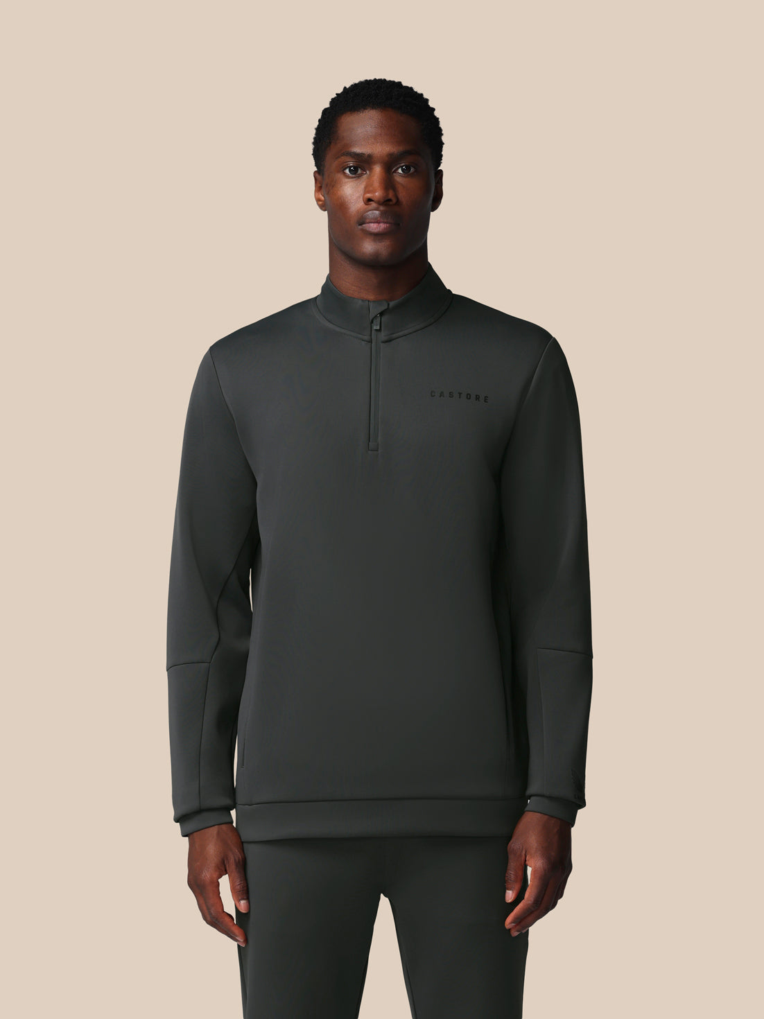 Men’s Flex Long Sleeve Quarter Zip Sweatshirt - Gunmetal - Gunmetal