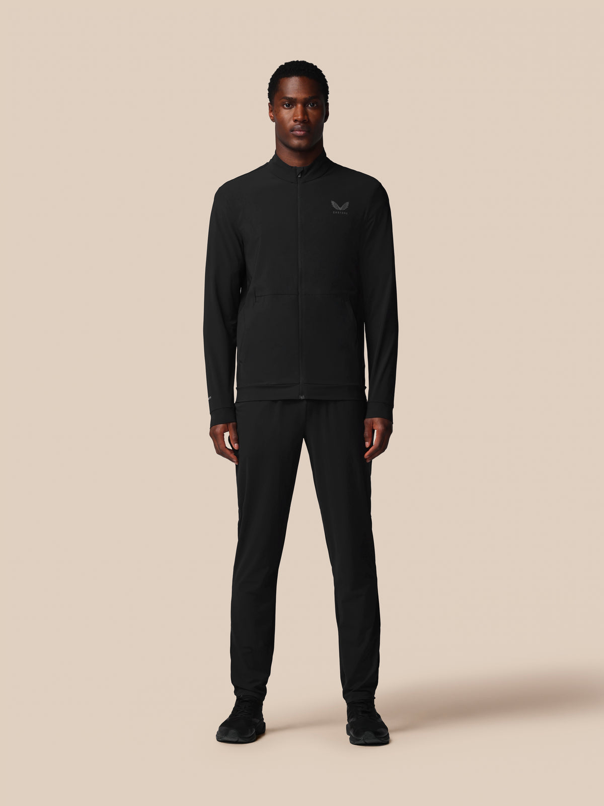 Men’s Flex Long Sleeve Tech Training Jacket - Black - Black