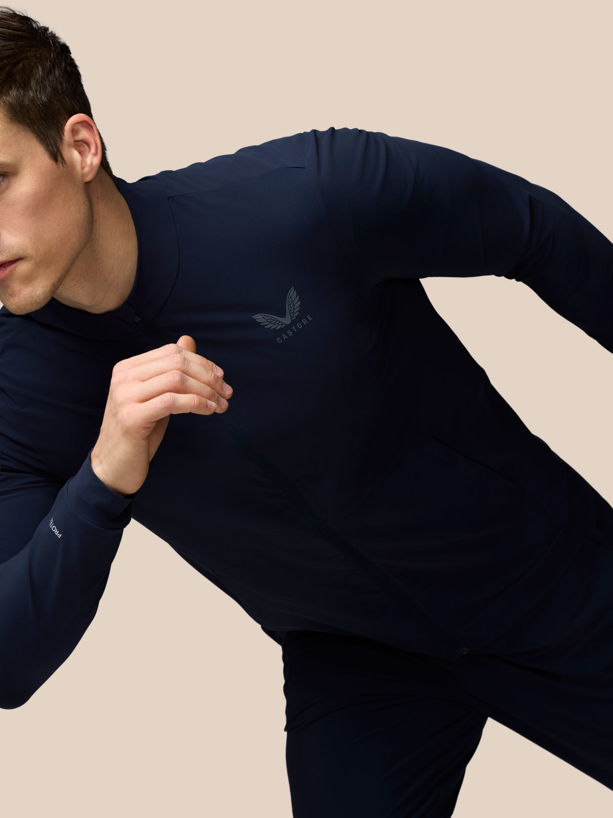 Men’s Flex Long Sleeve Tech Training Jacket - Navy - Navy