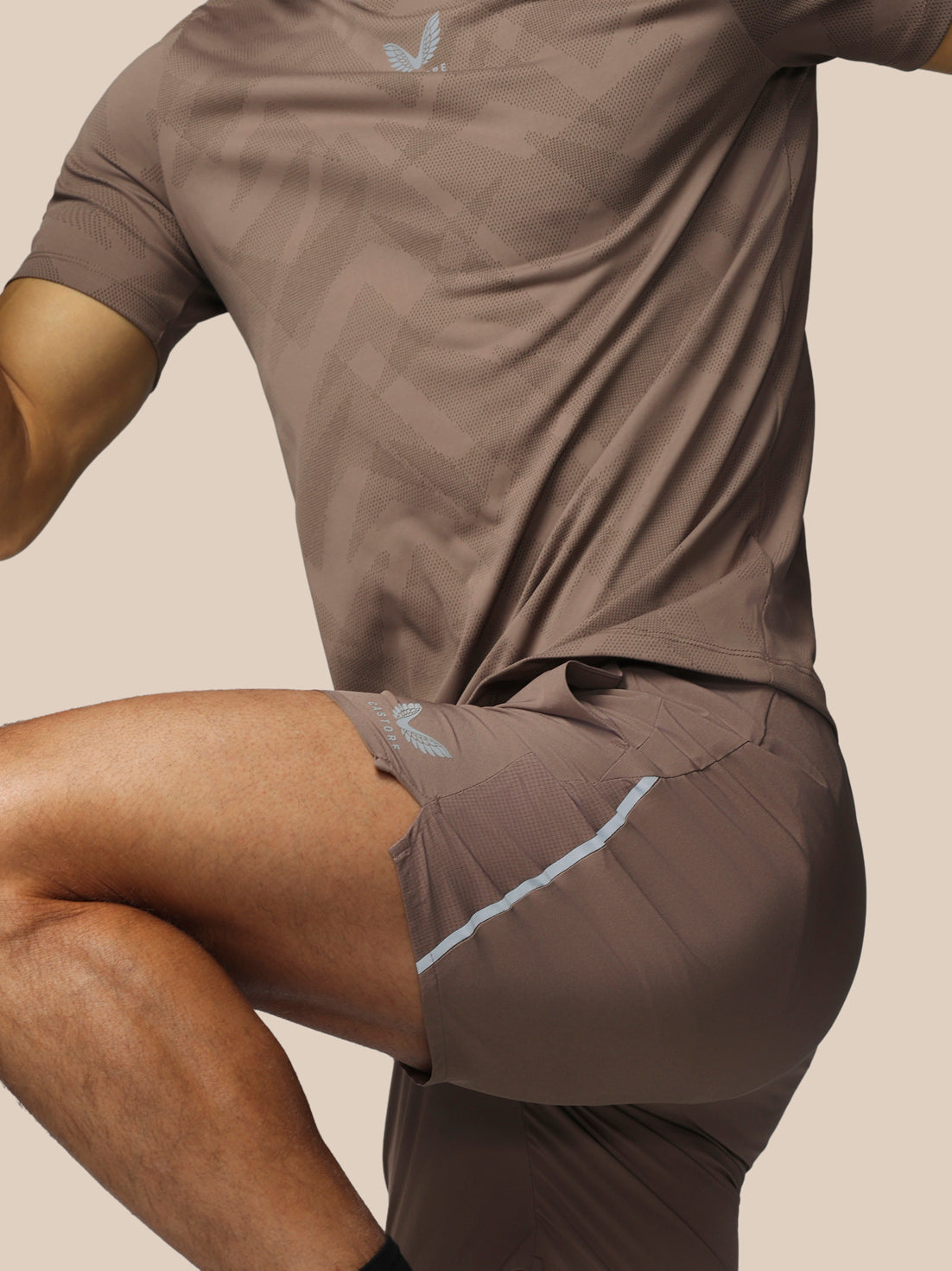 Men’s Apex 6" Shorts w/ Inner Brief - Deep Taupe - Deep Taupe