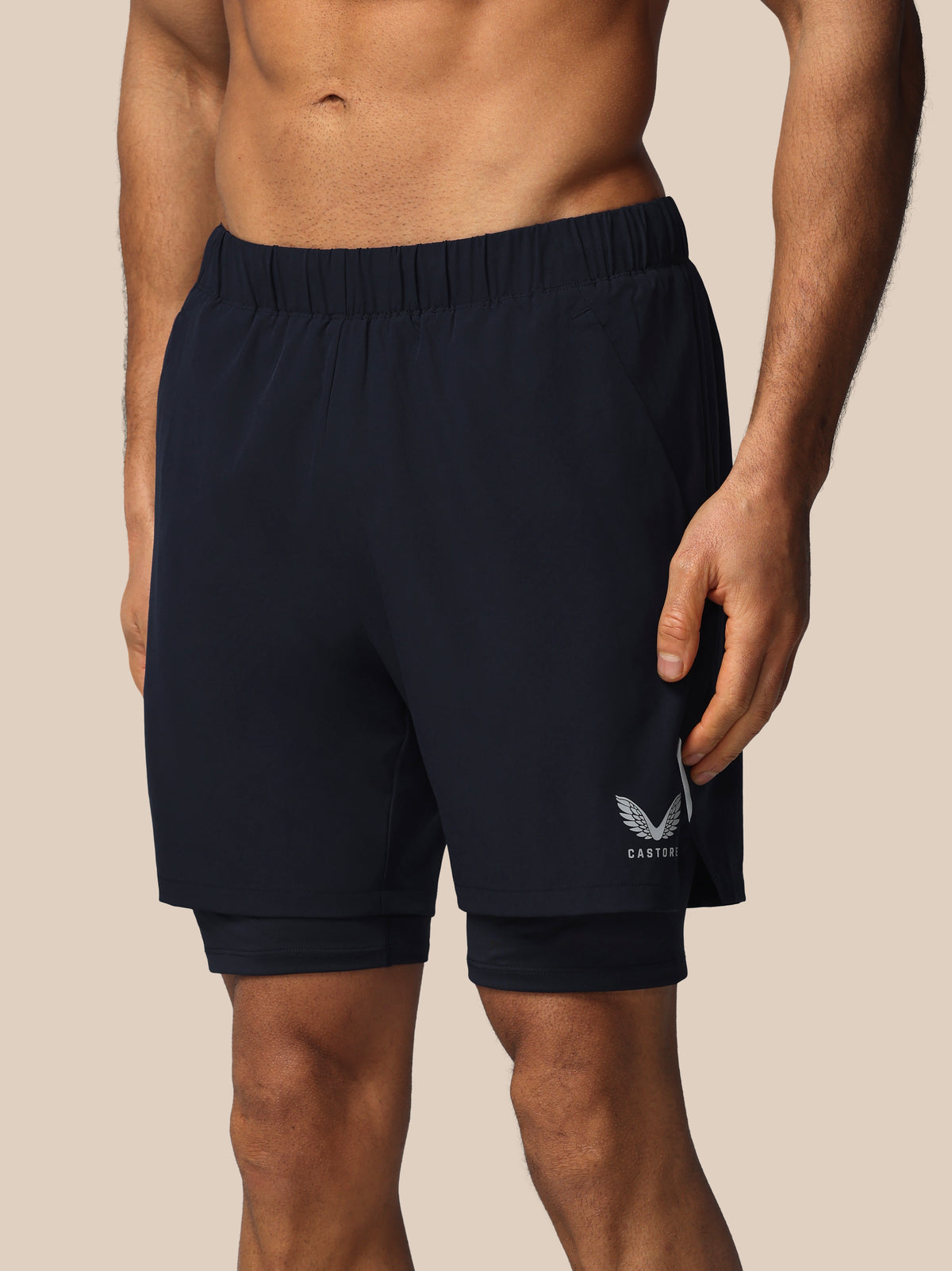 Men’s Apex 2-in-1 Woven Shorts - Navy - Navy