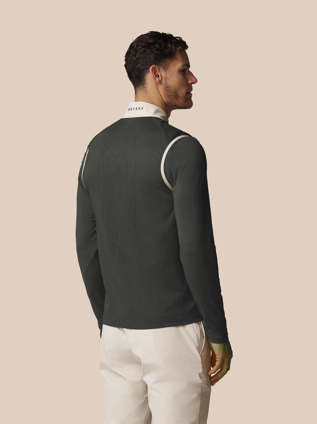 Herren Golf LVS Hybrid Weste – Creme - Cream