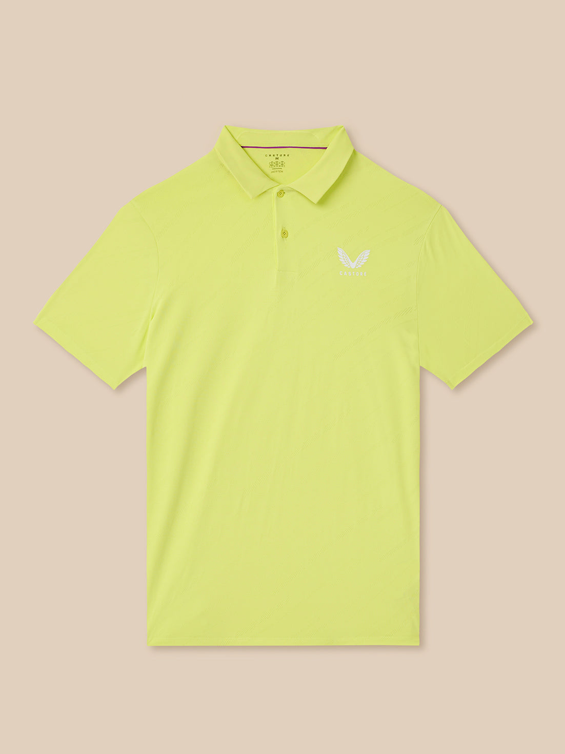 Men’s Golf LVS Engineered Knit Short Sleeve Polo Top - Lime - Lime