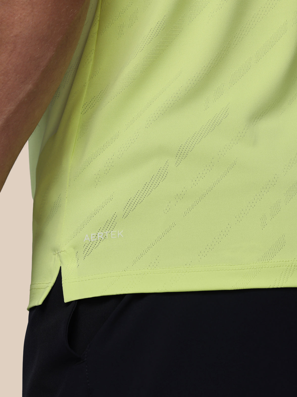 Men’s Golf LVS Engineered Knit Short Sleeve Polo Top - Lime - Lime