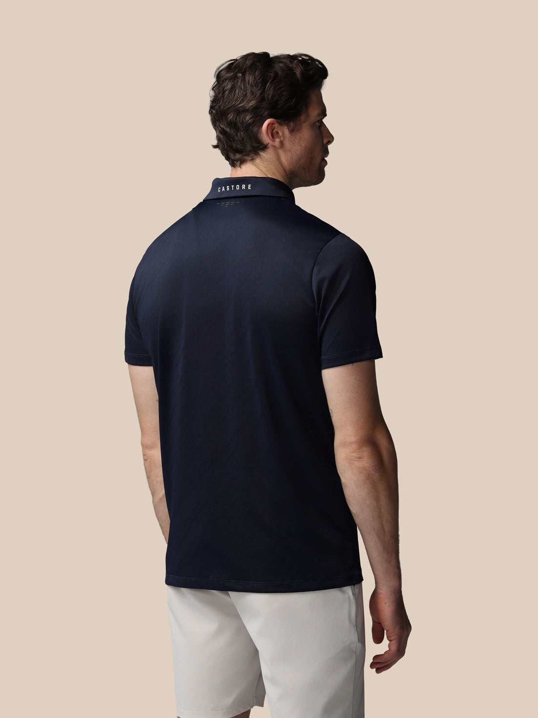 Men’s Golf LVS Engineered Knit Short Sleeve Polo Top - Navy - Navy