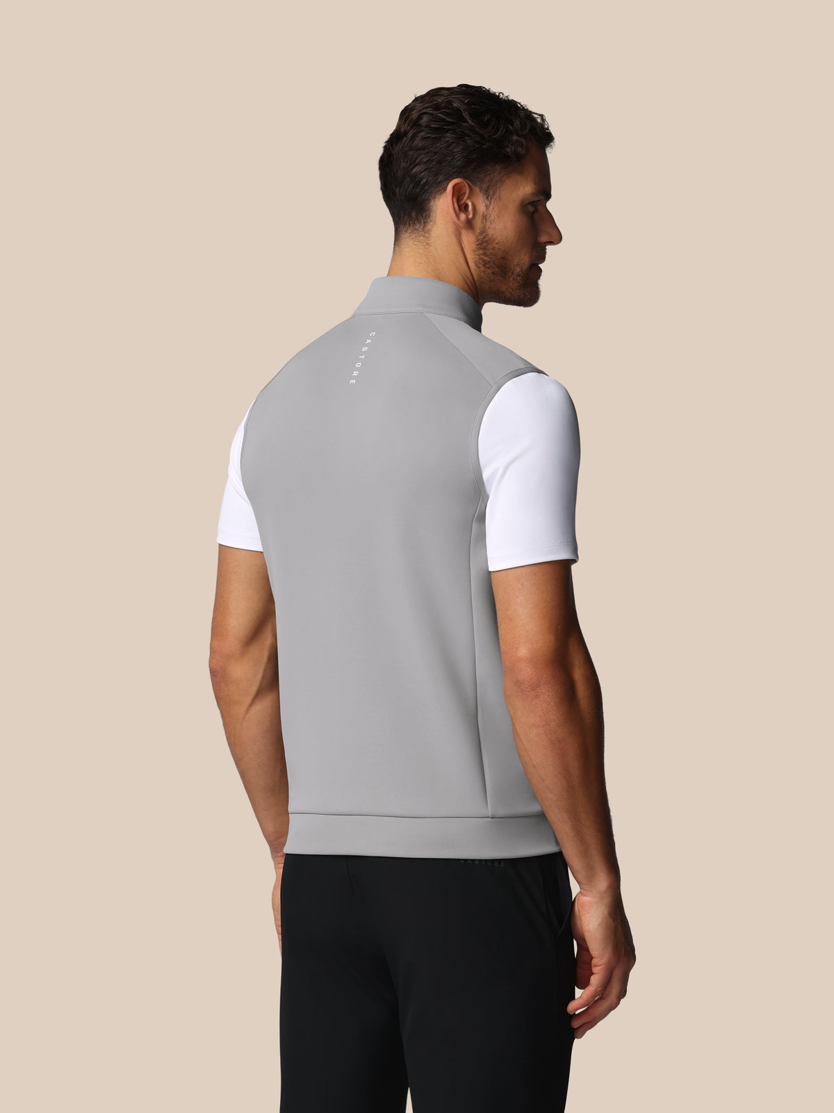 Men’s Golf Flex Half Zip Gilet - Grey - Grey