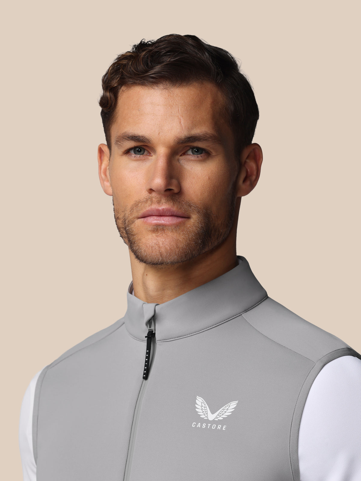 Men’s Golf Flex Half Zip Gilet - Grey - Grey