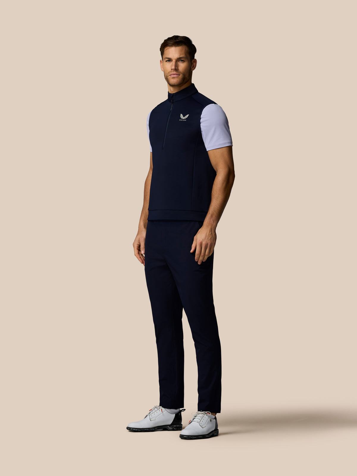 Men’s Golf Flex Half Zip Gilet - Navy - Navy