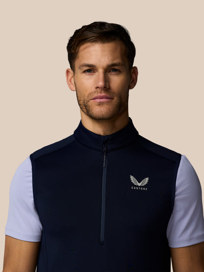 Men’s Golf Flex Half Zip Gilet - Navy