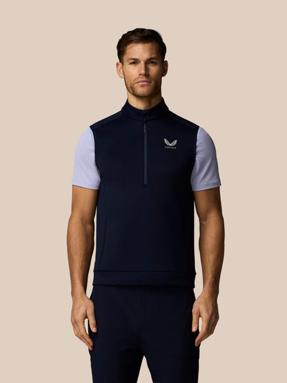 Men’s Golf Flex Half Zip Gilet - Navy