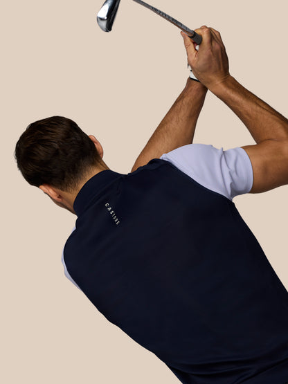 Men’s Golf Flex Half Zip Gilet - Navy