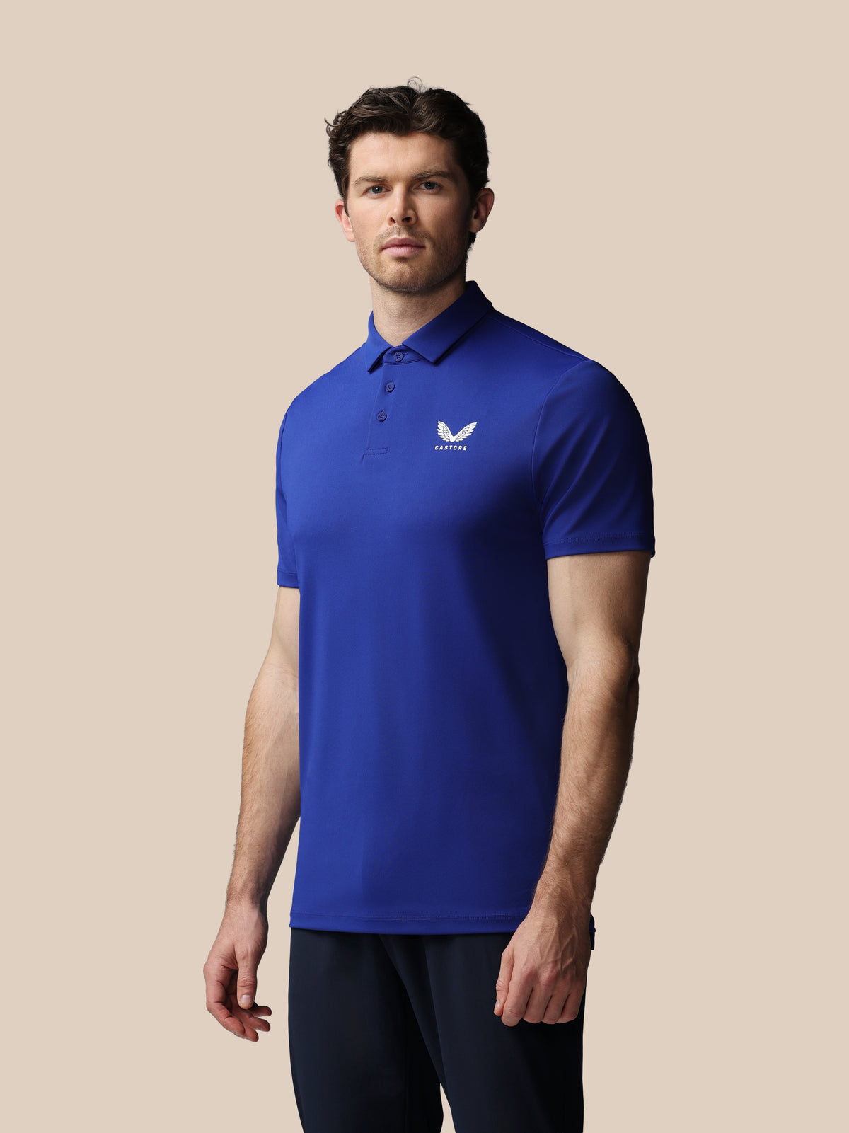 Men’s Golf Essential Short Sleeve Polo Top - Blue - Blue