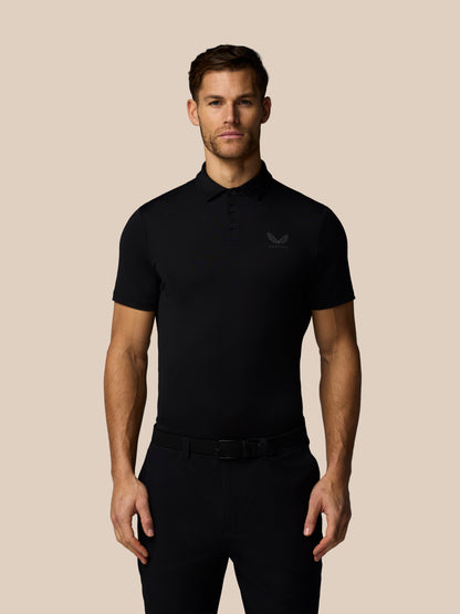 Men’s Golf Essential Short Sleeve Polo Top - Black