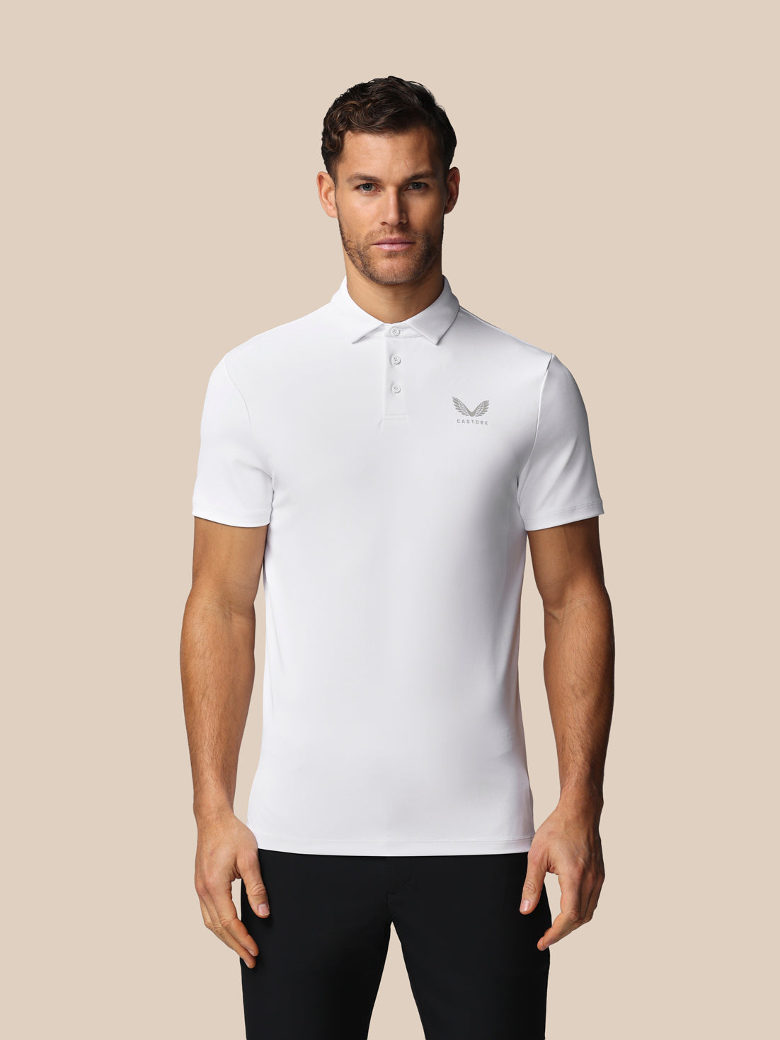 Herren Golf Essential Kurzarm-Poloshirt – Weiss - White