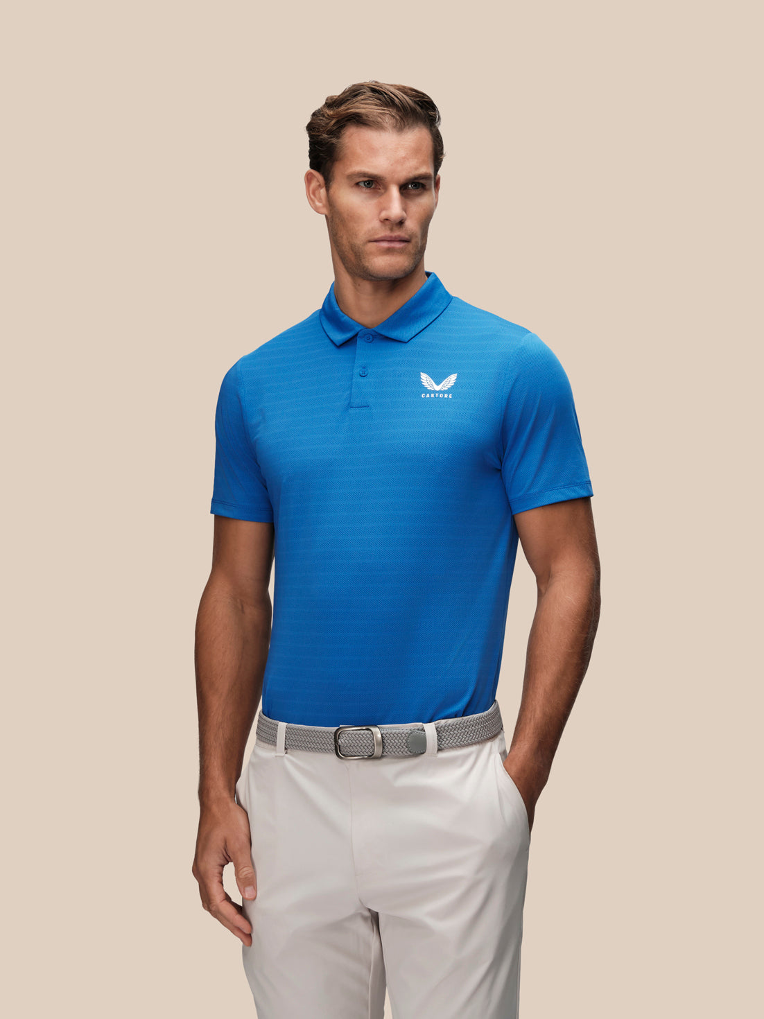 Men's Golf Short Sleeve Polo Shirt - Blue