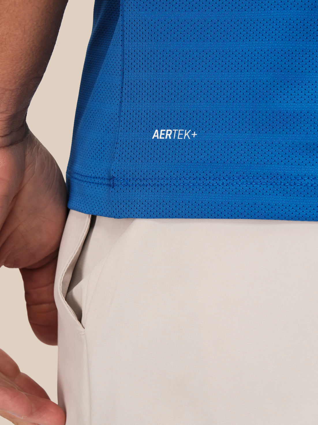 Men's Golf Short Sleeve Polo Shirt - Blue - Nebulas Blue