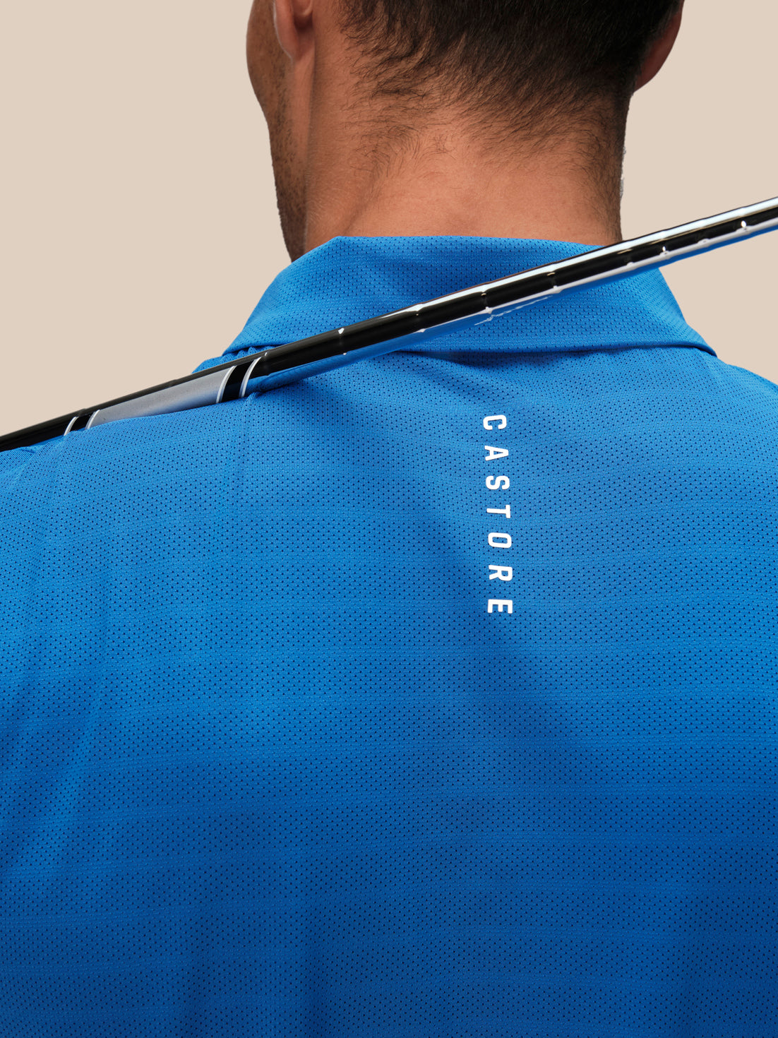 Men's Golf Short Sleeve Polo Shirt - Blue - Nebulas Blue