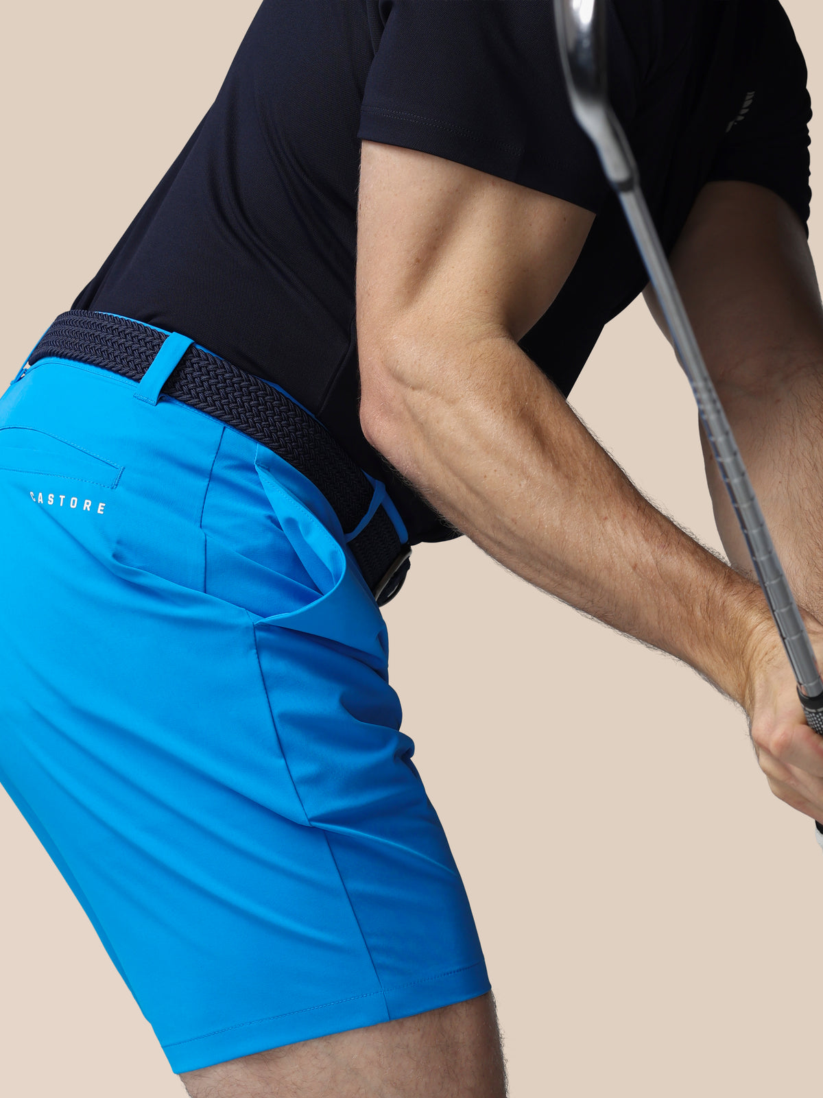 Men’s Golf Shorts - Blue - Ibiza Blue