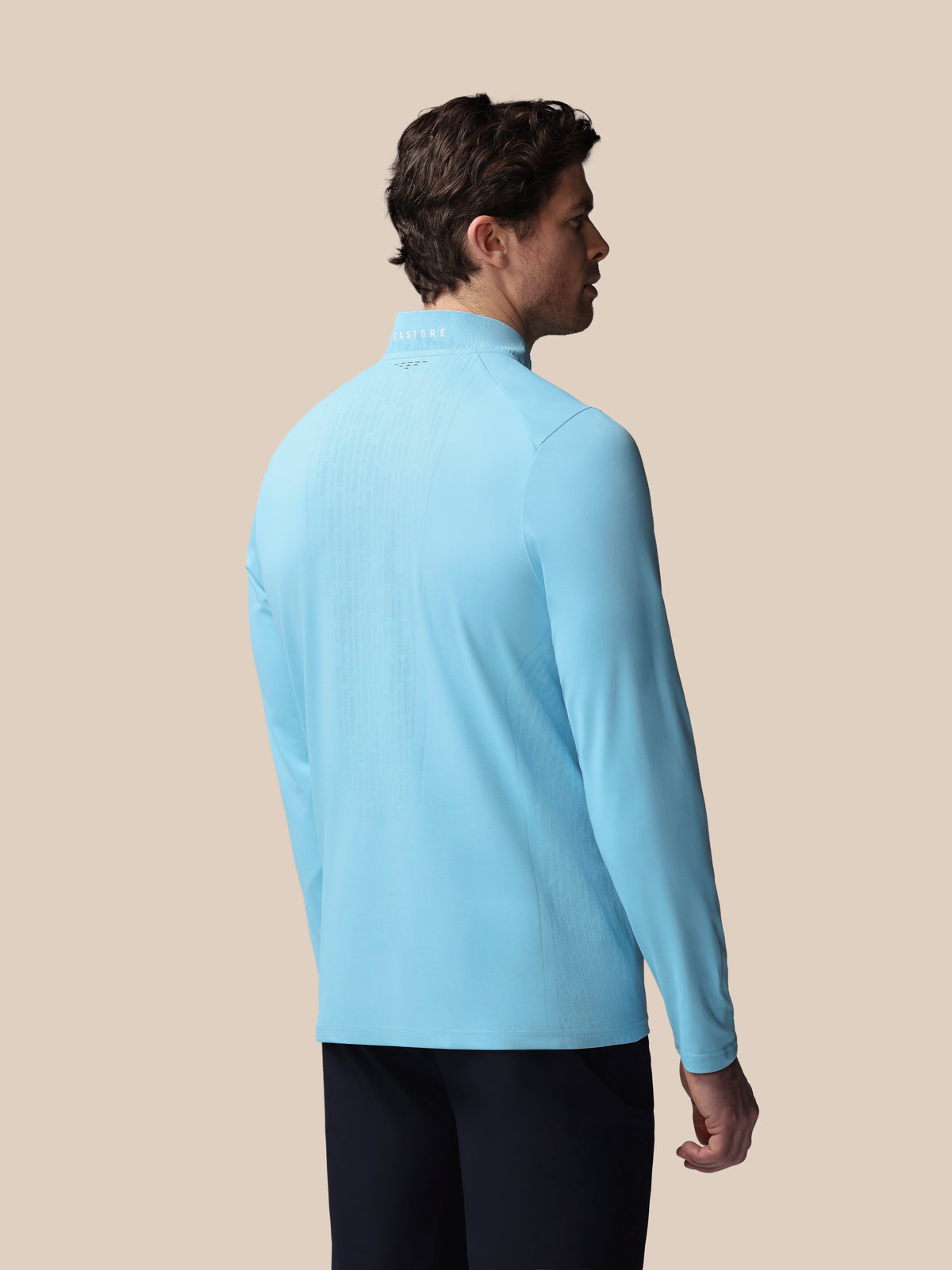 Men’s Golf LVS Quarter Zip Long Sleeve Top - Blue - Blue