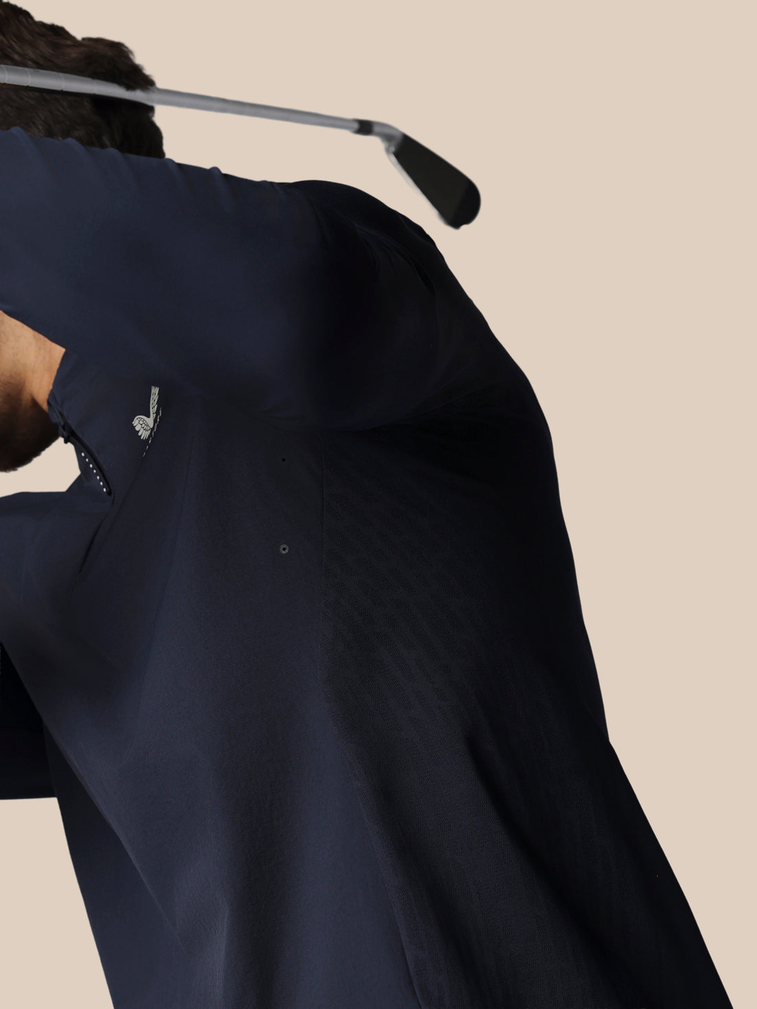 Men’s Golf LVS Quarter Zip Long Sleeve Top - Navy - Navy