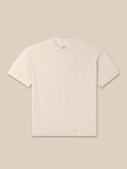 Men’s Adapt Cotton Short Sleeve Loose Fit T-Shirt - Cream