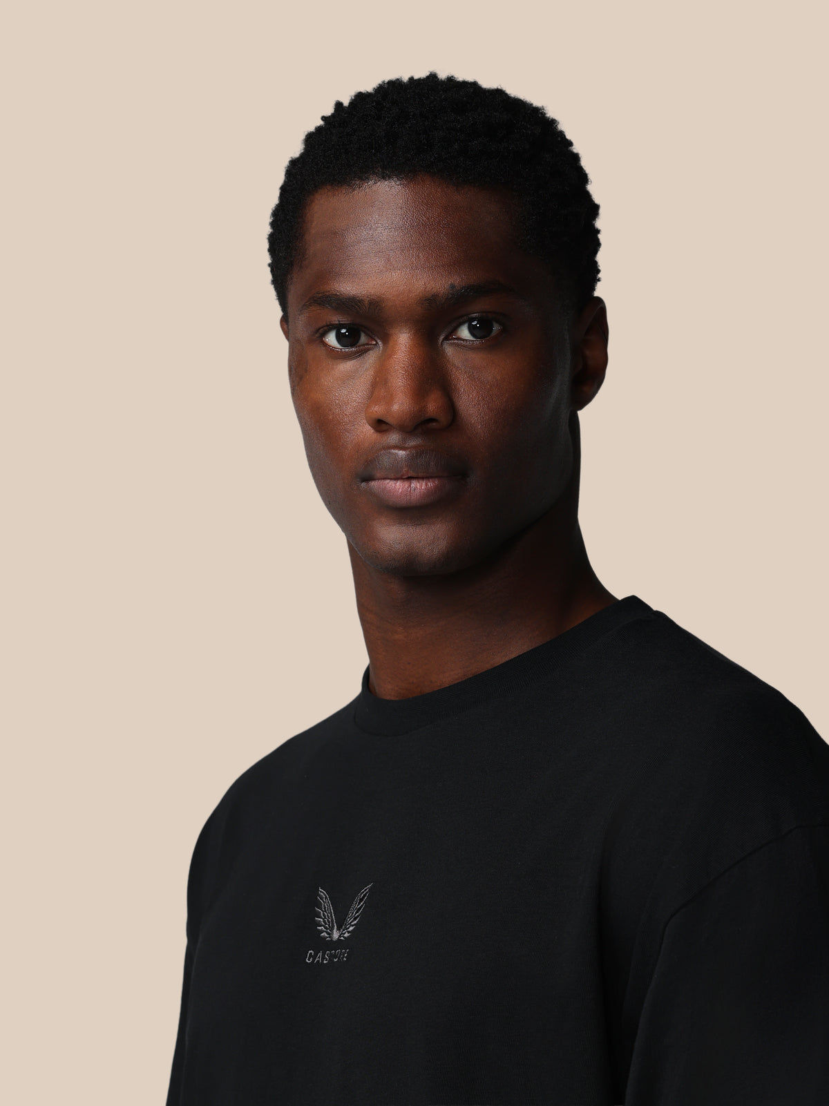 Men’s Adapt Cotton Short Sleeve Loose Fit T-Shirt - Black - Black