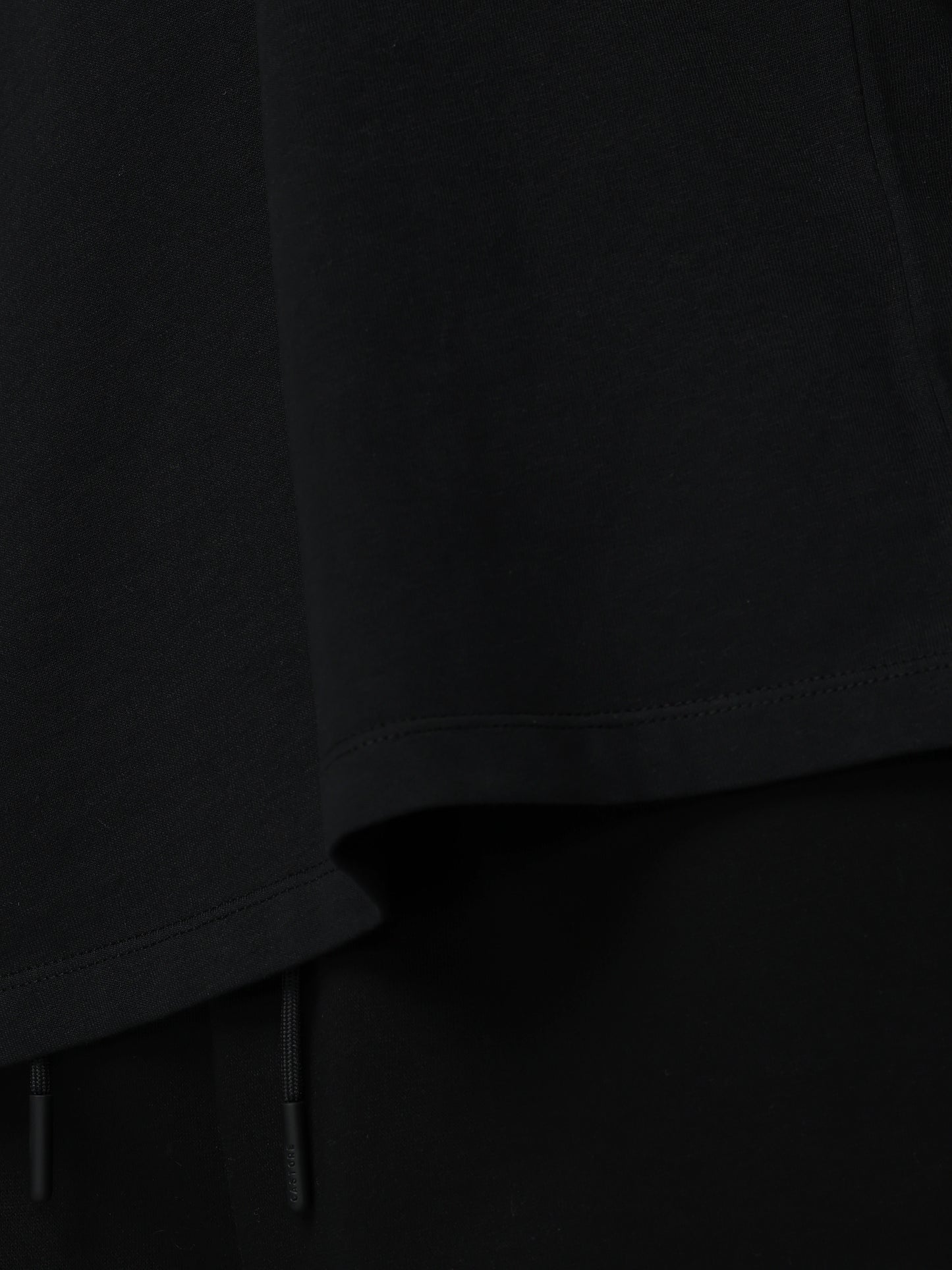 Close-up of a black fabric texture