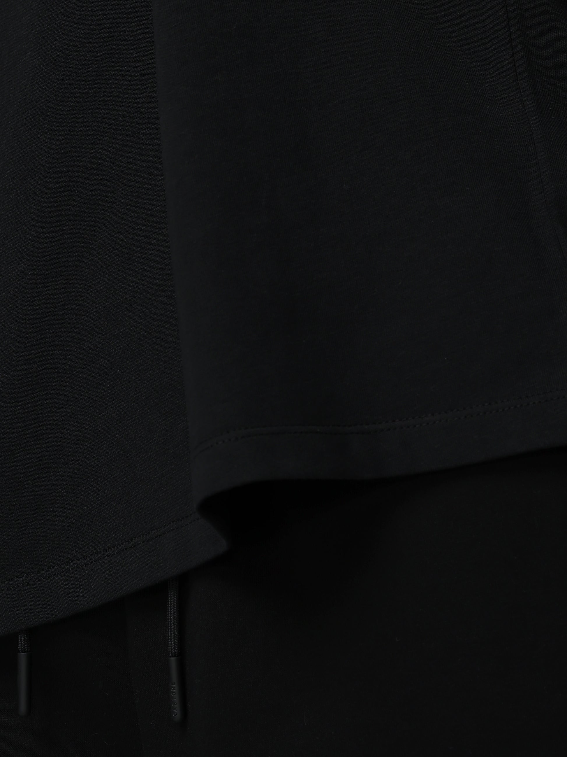 Close-up of a black fabric texture