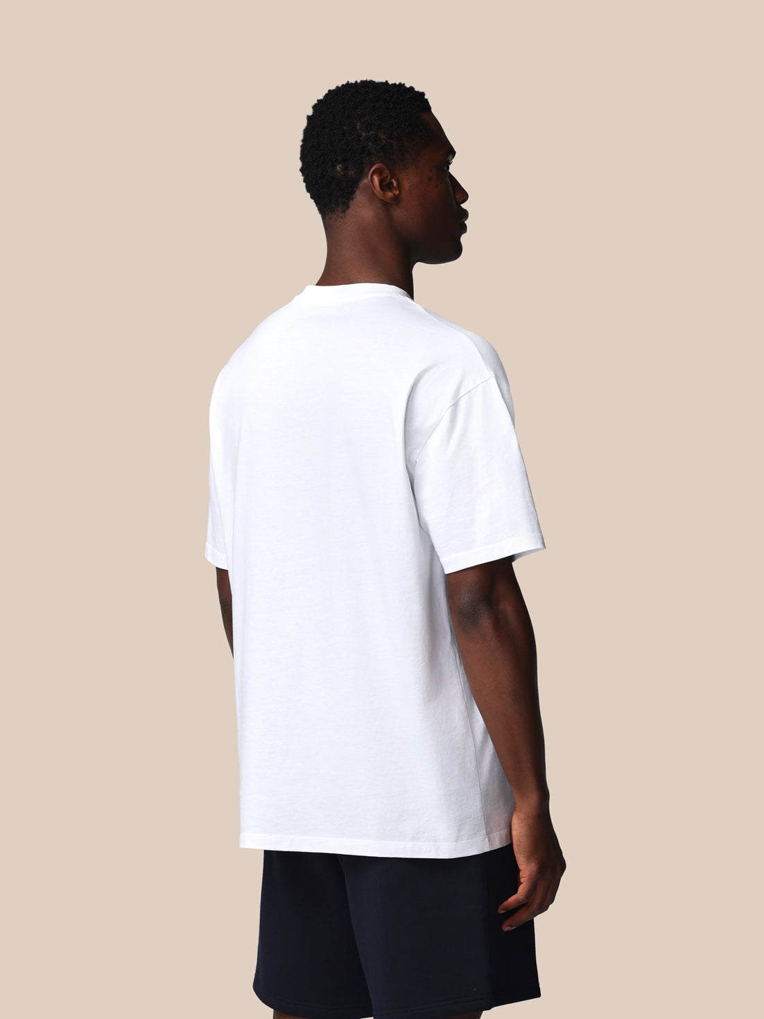Heren Adapt katoenen T-shirt met korte mouw en loose fit – wit - Wit