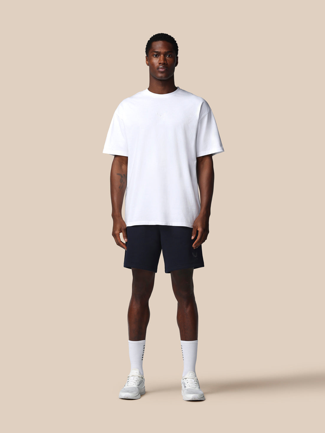 Heren Adapt katoenen T-shirt met korte mouw en loose fit – wit - Wit