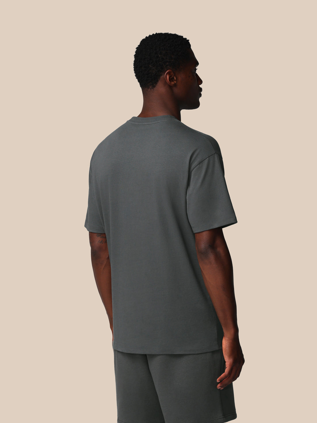 Men’s Adapt Cotton Short Sleeve Loose Fit T-Shirt - Gunmetal - Gunmetal
