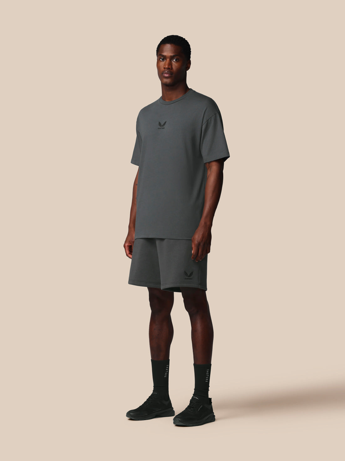 Men’s Adapt Cotton Short Sleeve Loose Fit T-Shirt - Gunmetal - Gunmetal