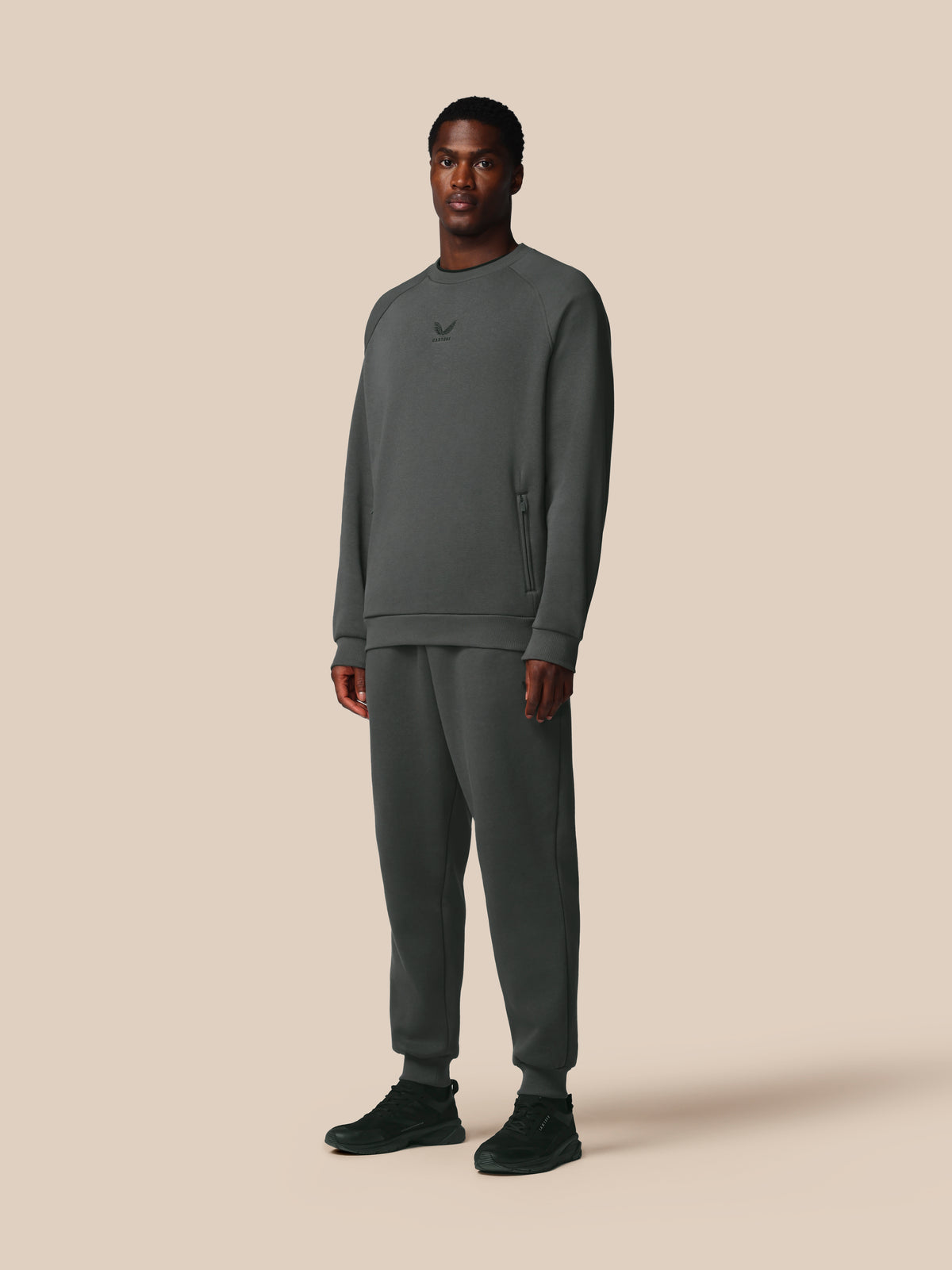 Men’s Adapt Cotton Fleece Long Sleeve Sweatshirt - Gunmetal - Gunmetal