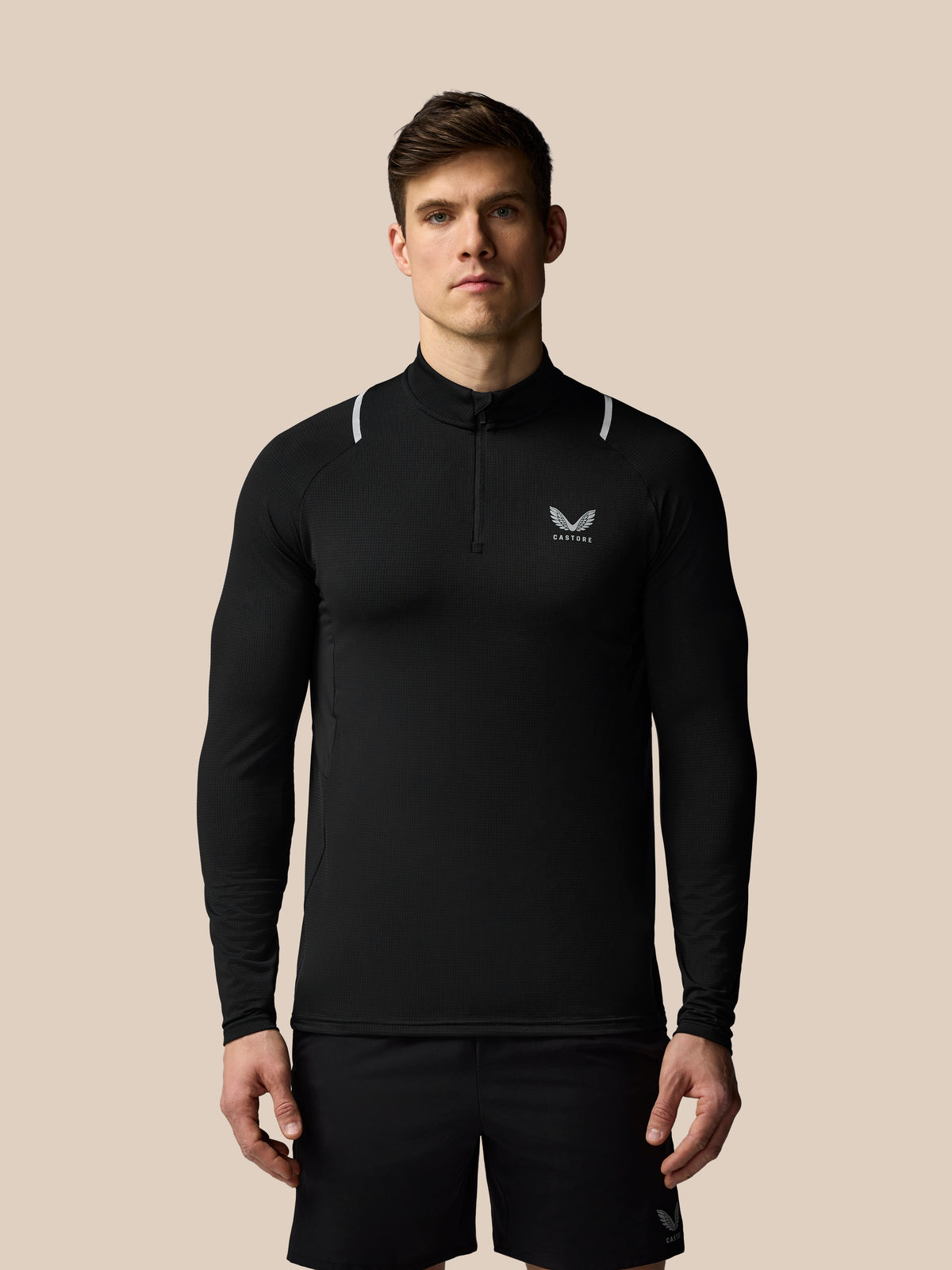 Men's Apex Training 1/4 Zip Top - Black - Black
