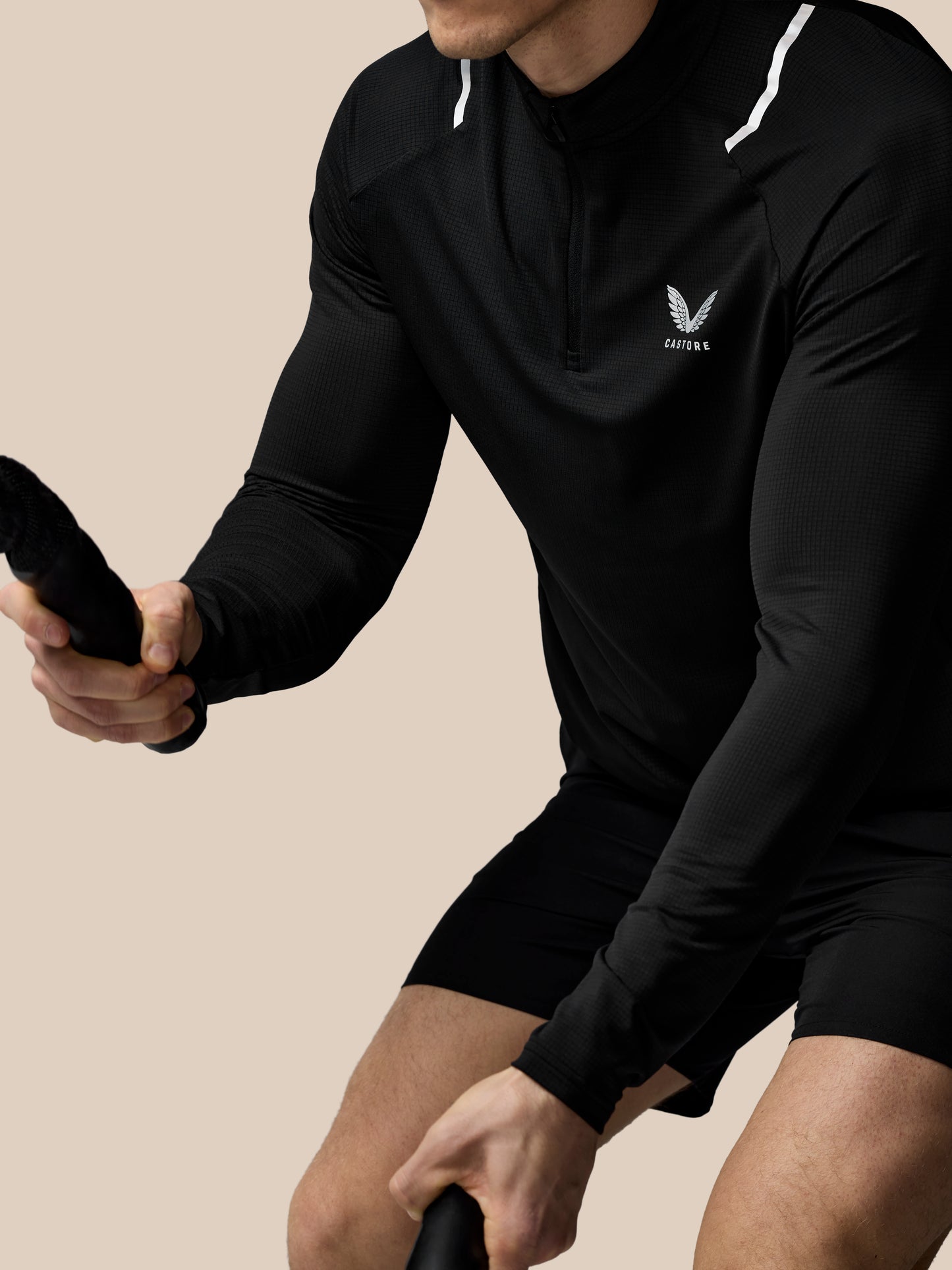 Men's Apex Training 1/4 Zip Top - Black