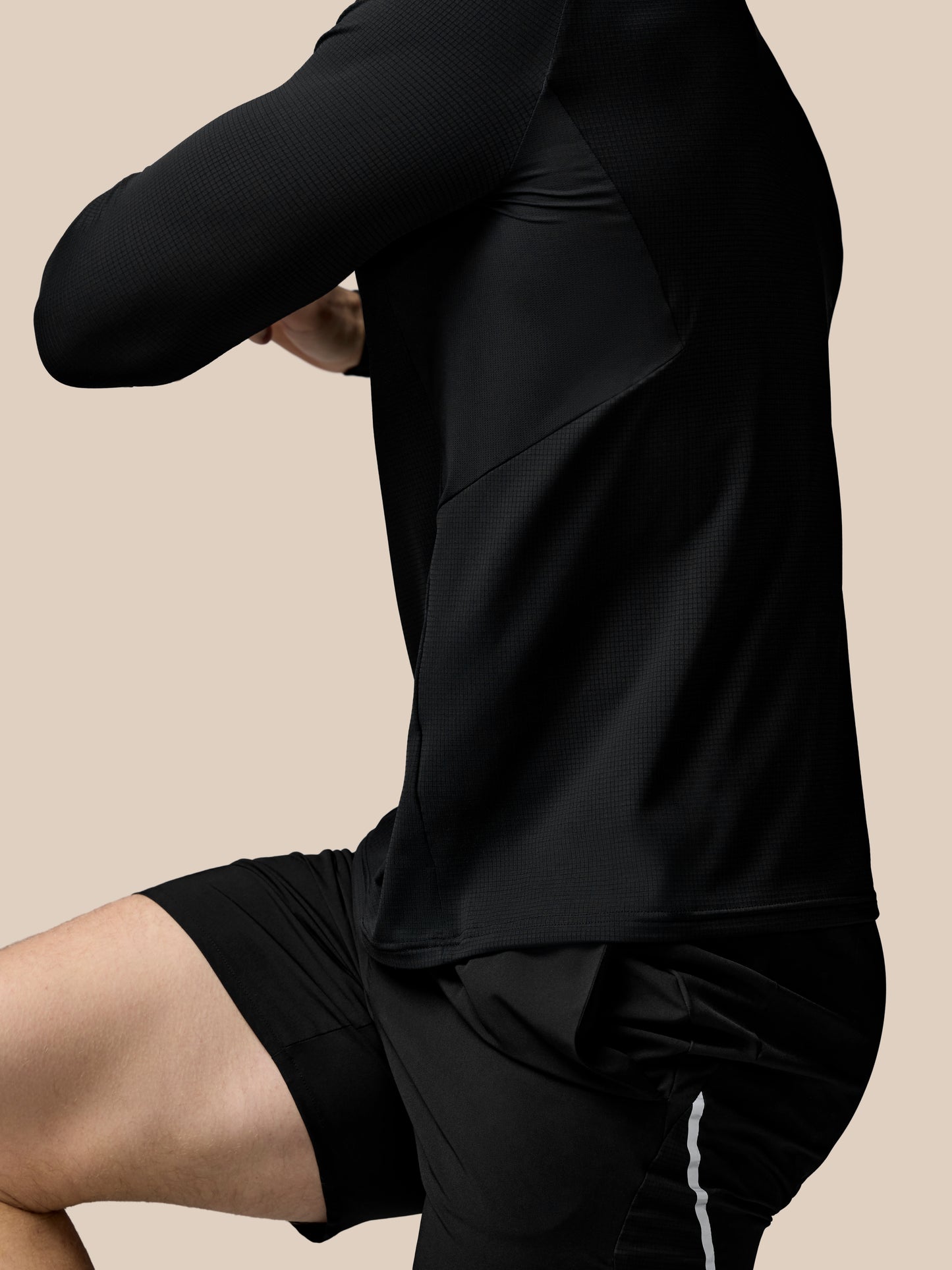 Men's Apex Training 1/4 Zip Top - Black