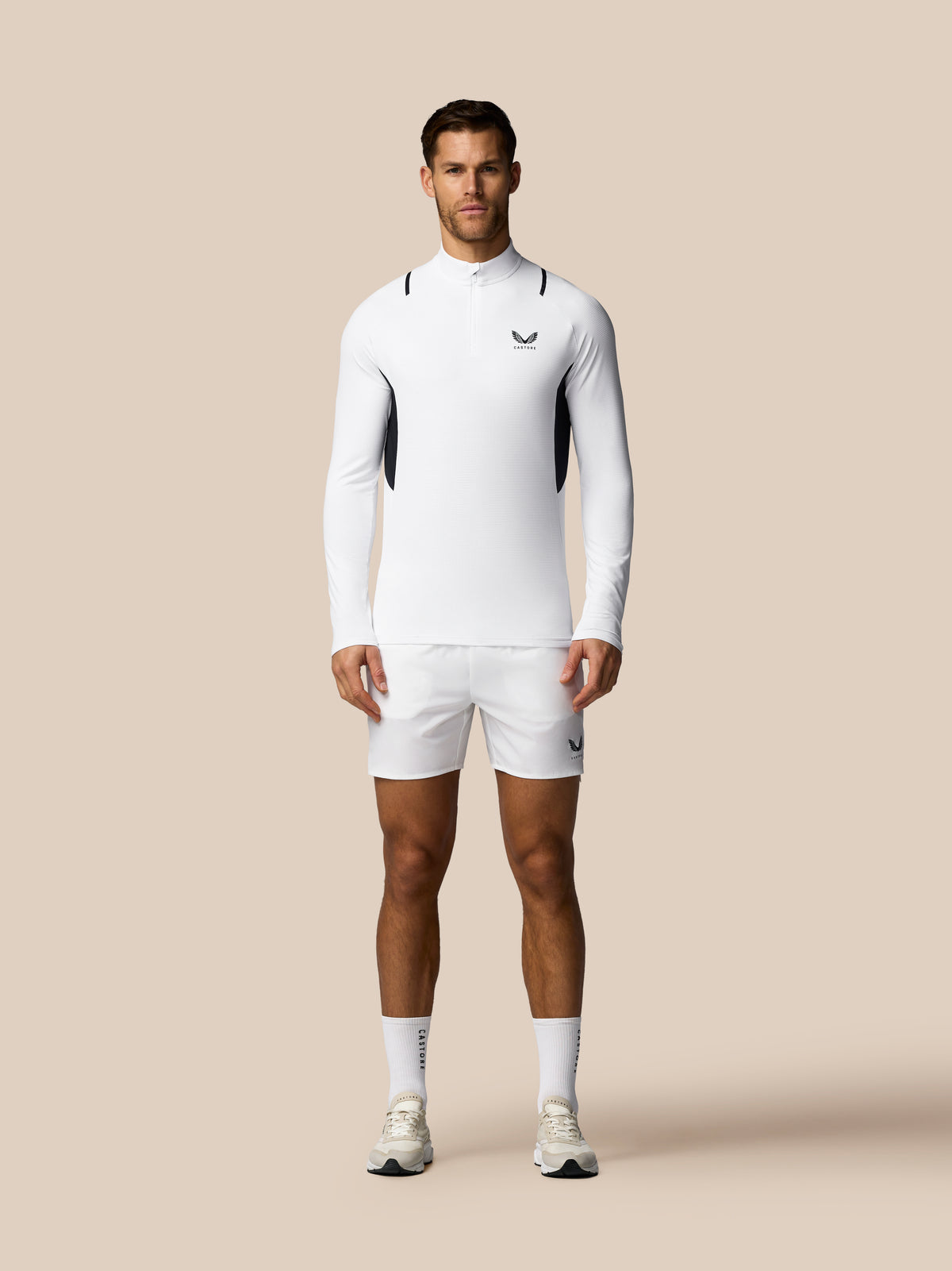 Men's Apex Training 1/4 Zip Top - White - White