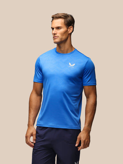 Men's Adapt Short Sleeve All-Over Print T-Shirt - Blue